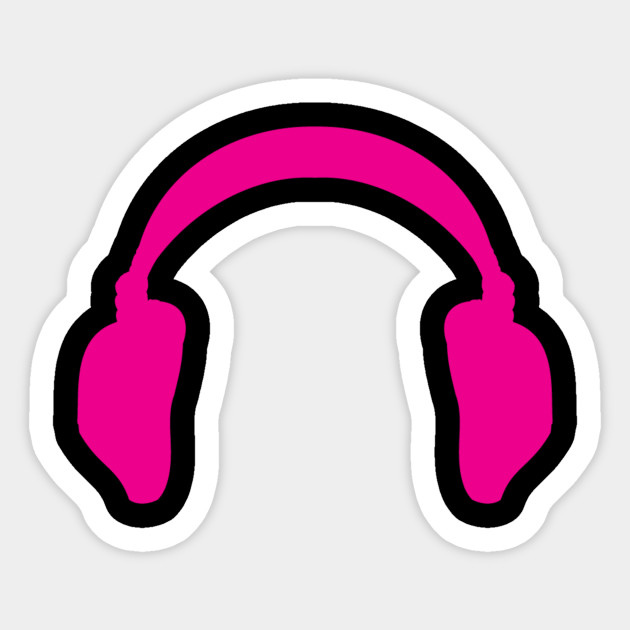 Headphones Sticker Headphones Sticker TeePublic